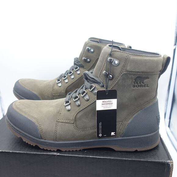 NEW Sorel  Men's 13 Ankeny II Mid Boot Waterproof Major Brown Coal - Picture 1 of 13